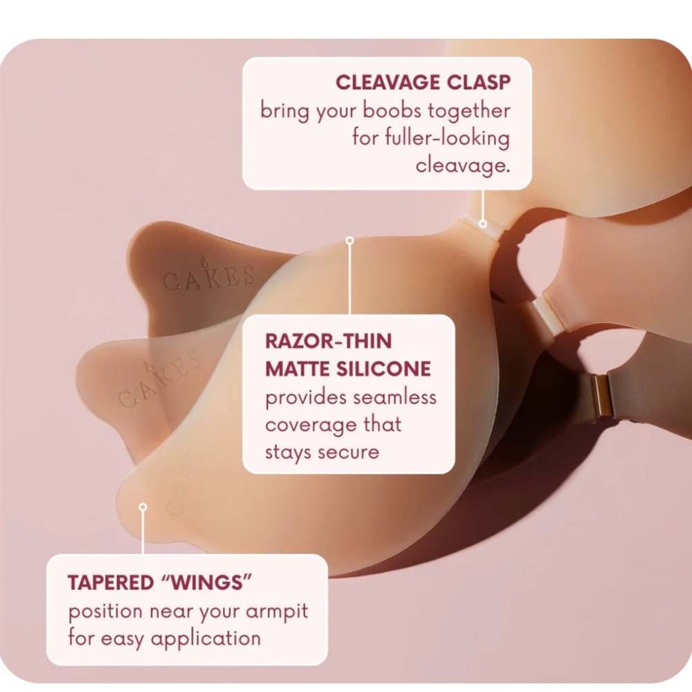 CAKES Cleavage™ bra - M / Honey (Adhesive bra) - Picture 6 of 7